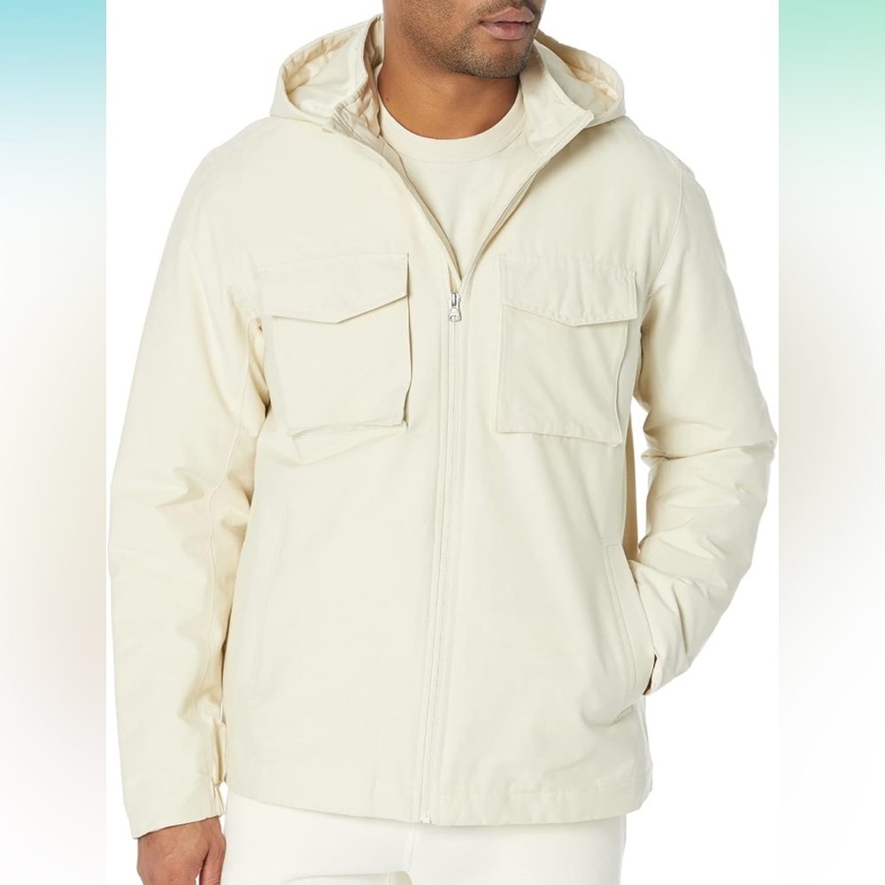 Amazon Essentials Men's Regular-Fit Water Repellant Insulated Rain Jacket